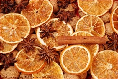 Weihnachten Ecards Orangen Zimt Frohes Fest